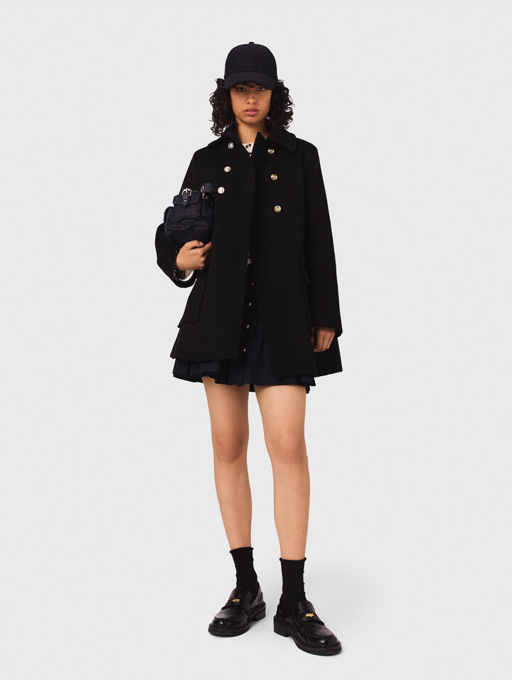 Wool blend coat