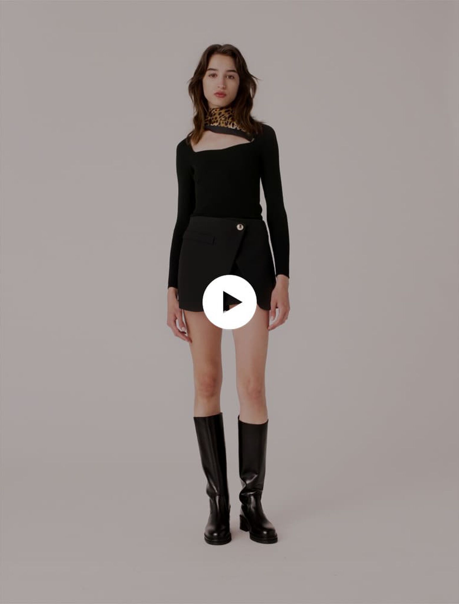 Rib knit jumper