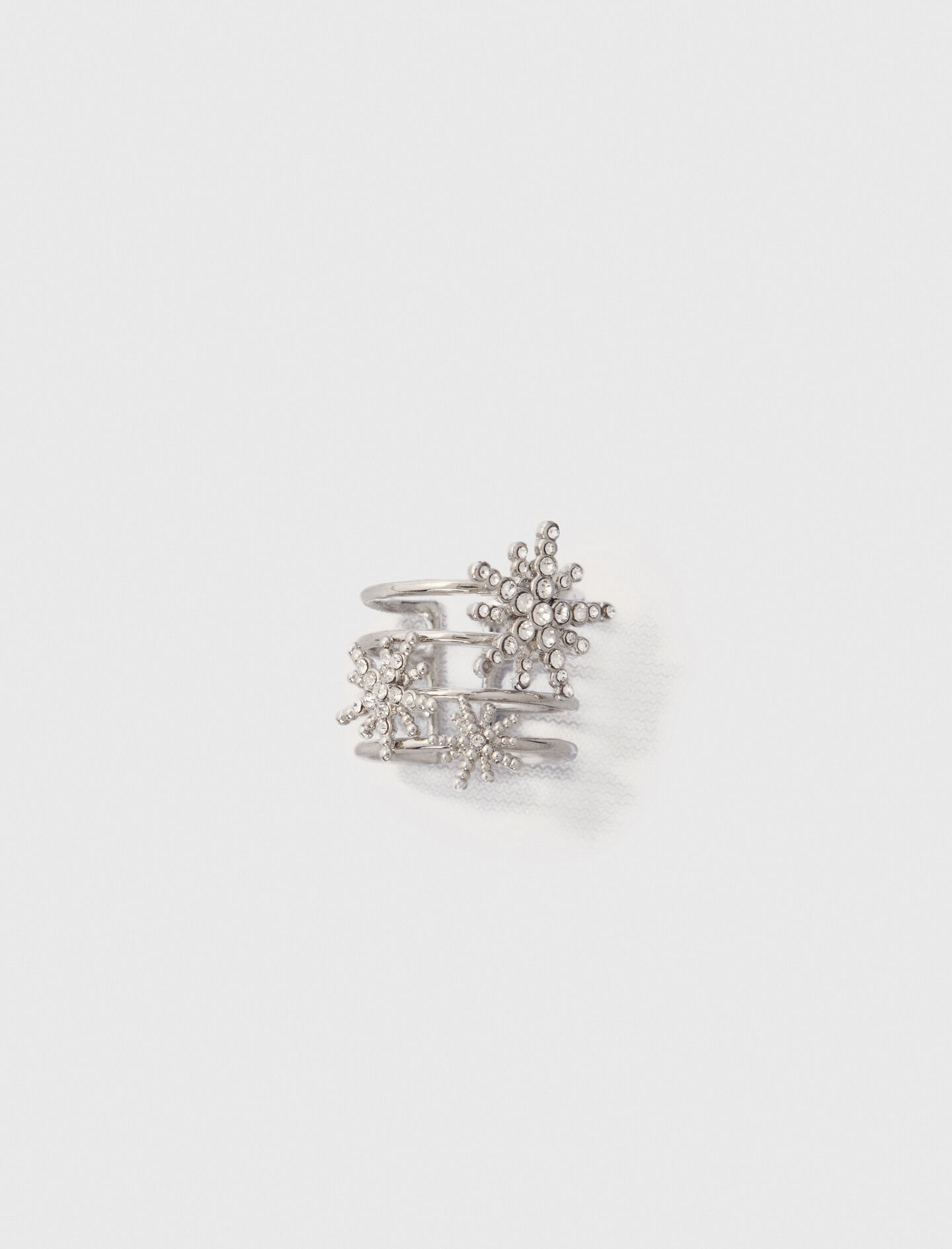 Rhinestone star ring - Rings | Maje