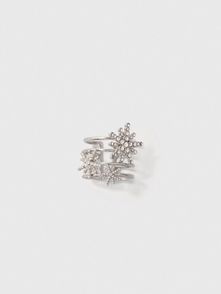 Rhinestone star ring