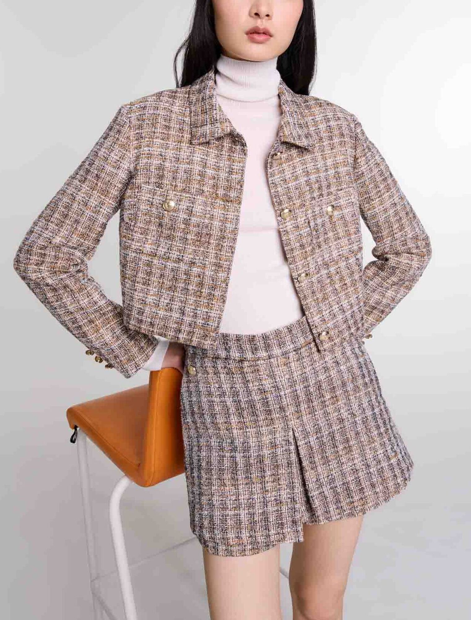 Tweed skort