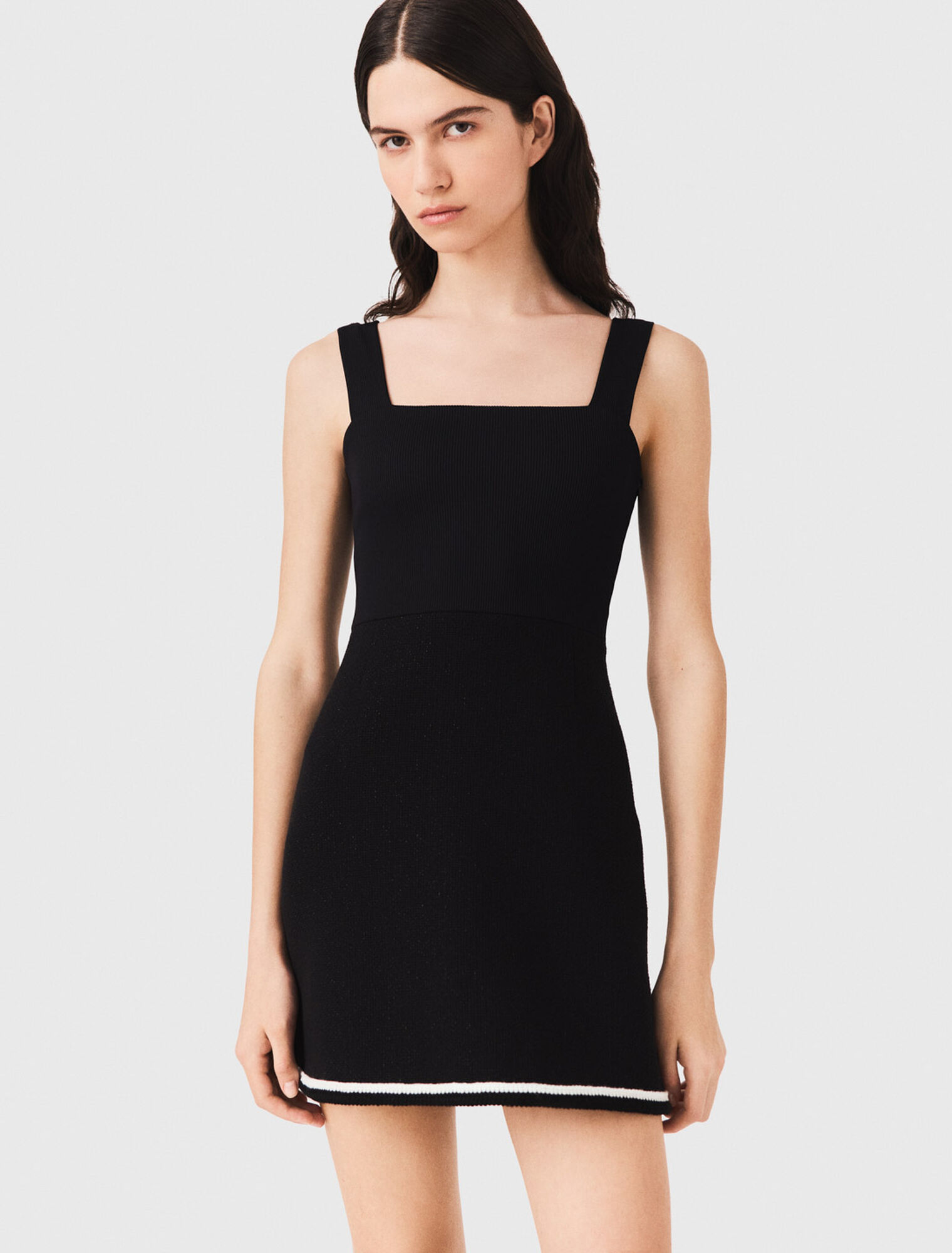 2-in-1 tweed dress