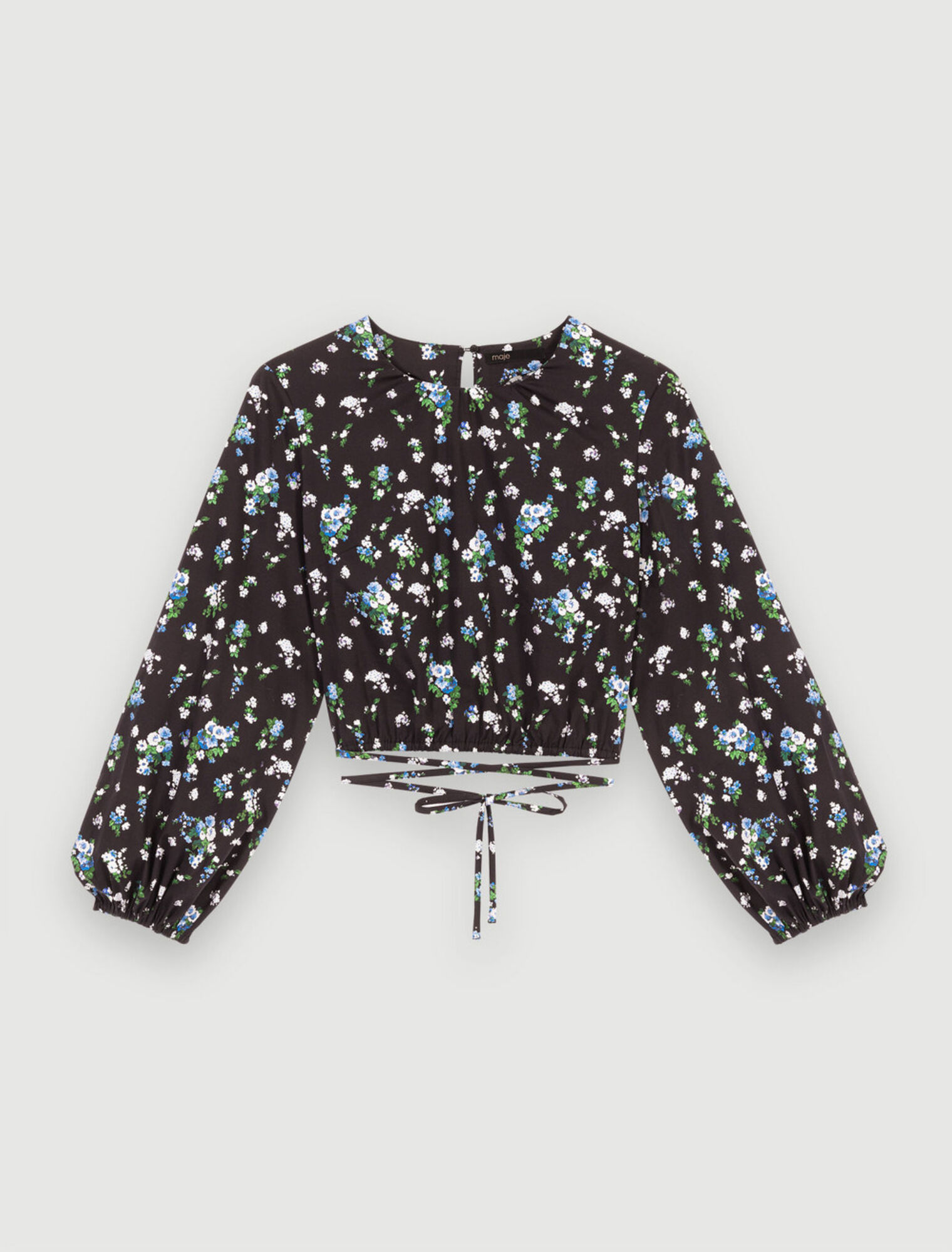 Floral tie top