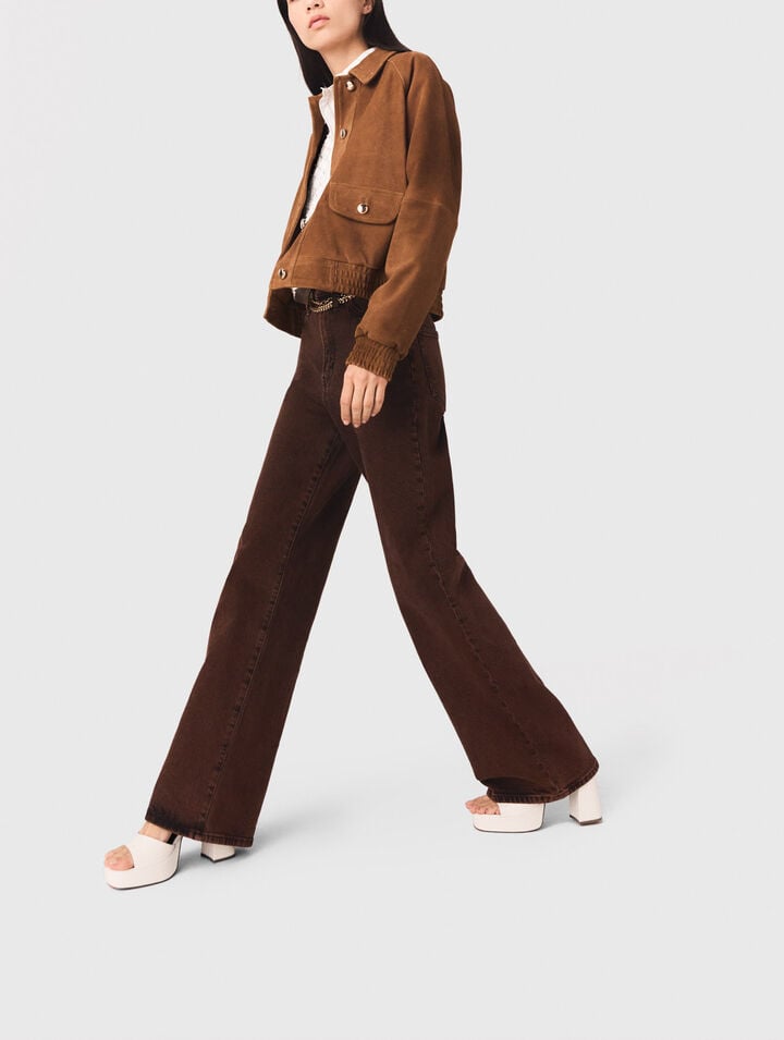 Bootcut jeans with chain