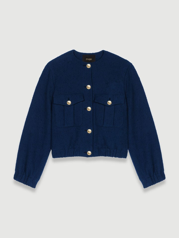 Short bomber jacket
