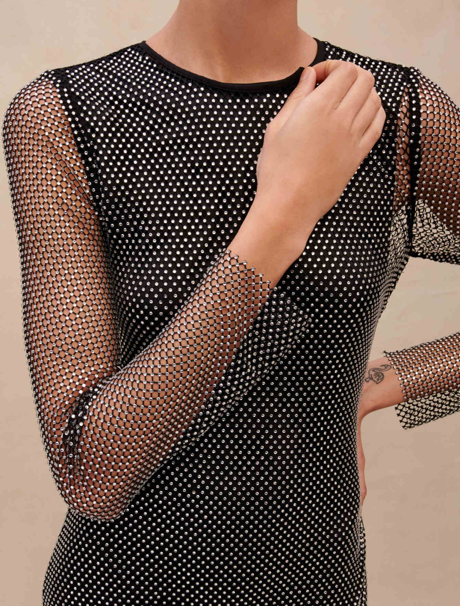 Short diamanté dress