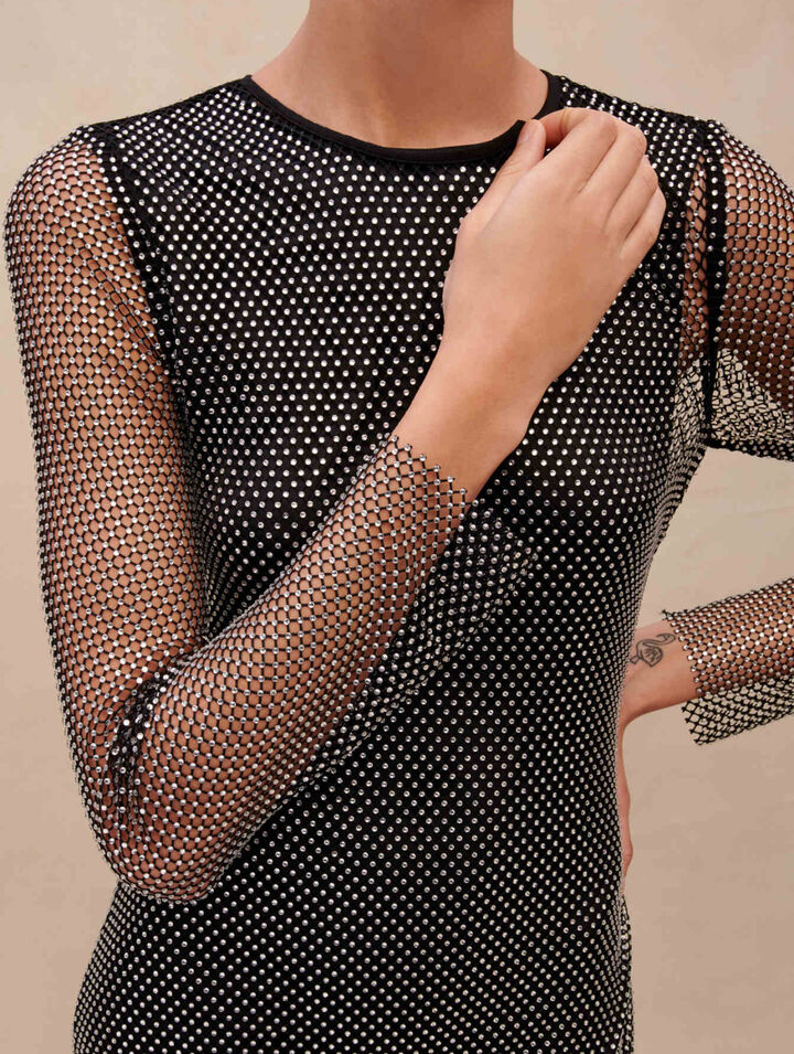 Short diamanté dress