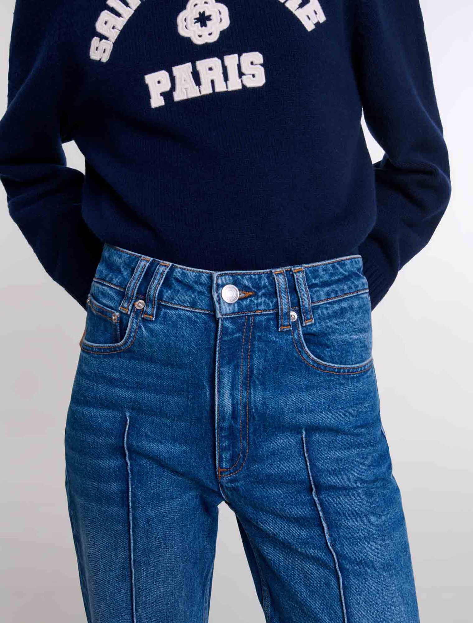 Straight-leg jeans