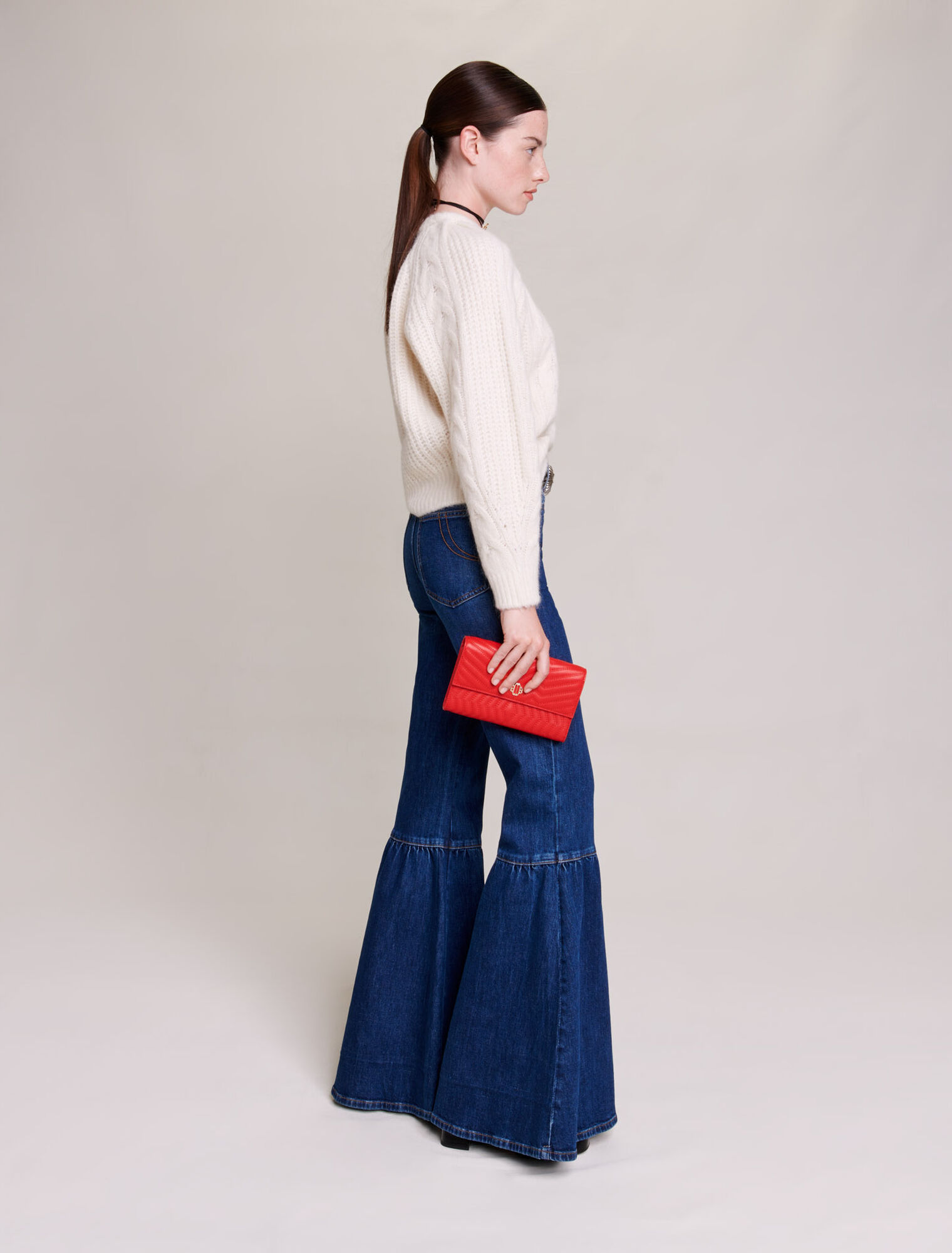 Cable knit jumper