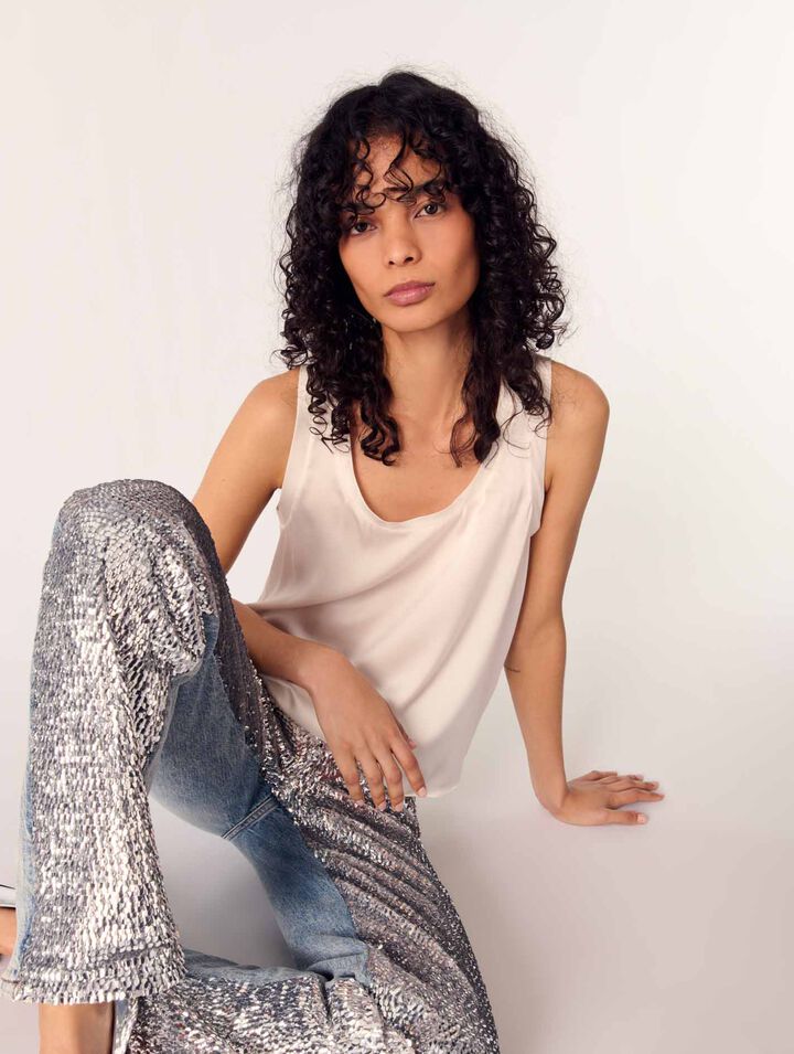 Silk tank top