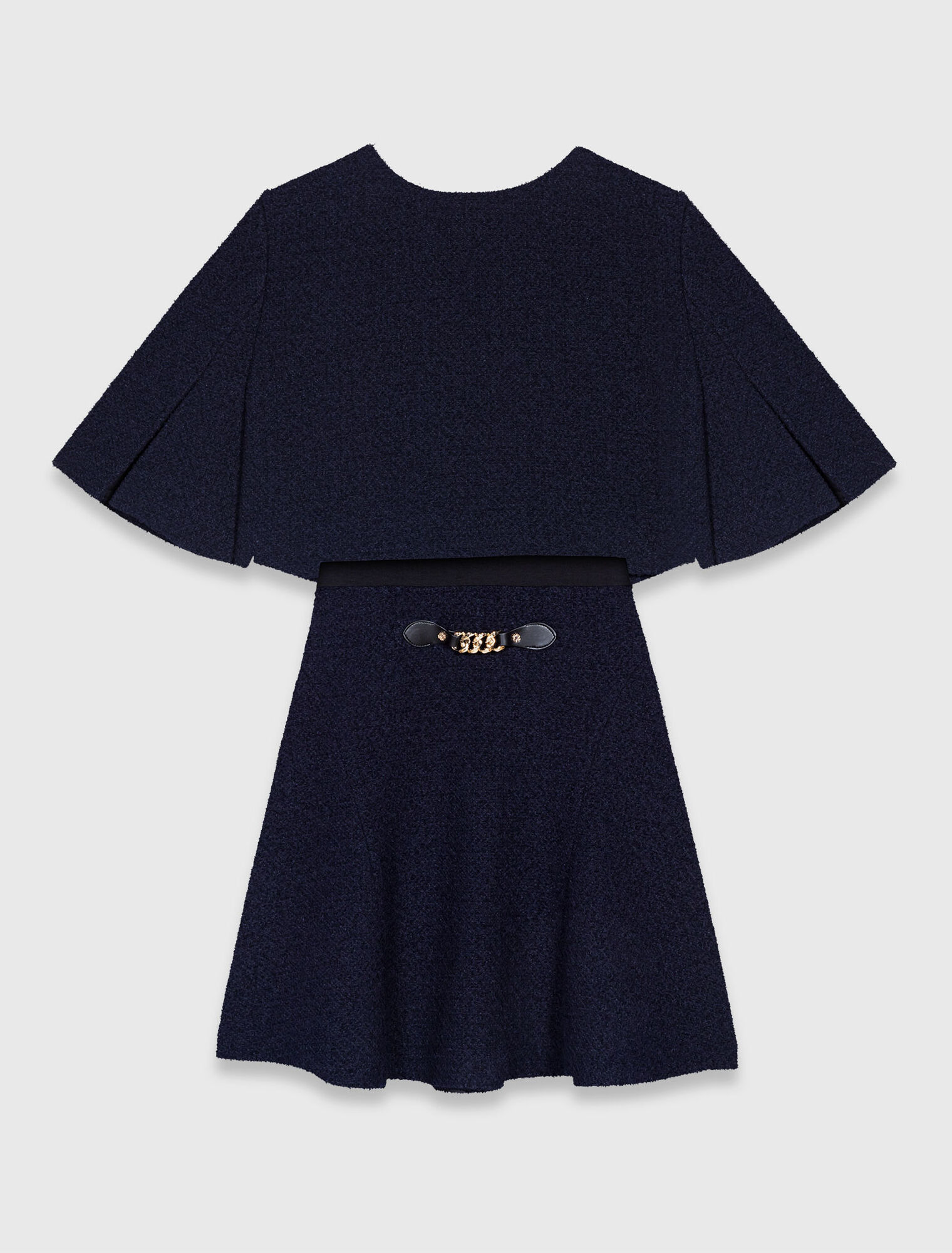 2-in-1 tweed dress