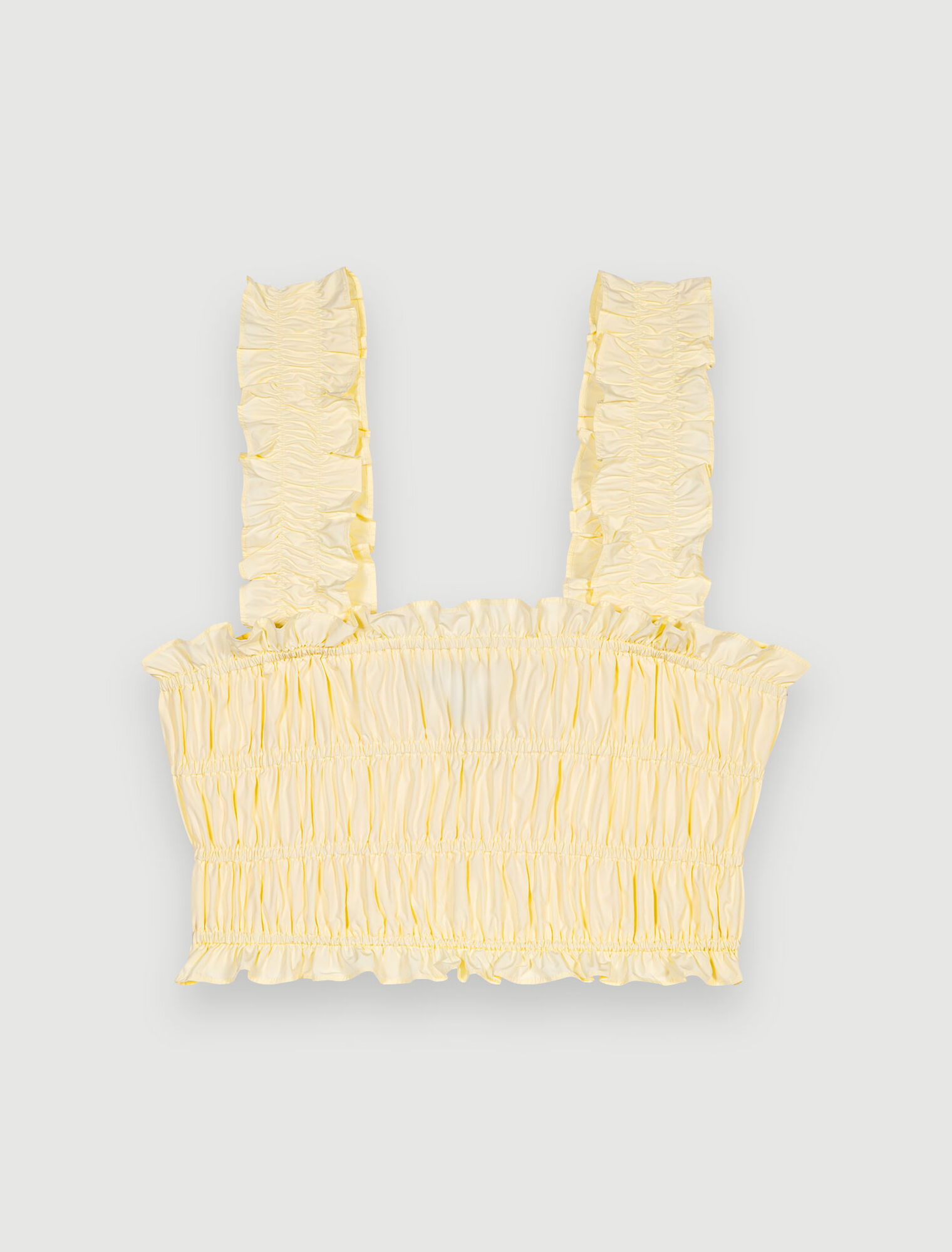 Ruffled crop top
