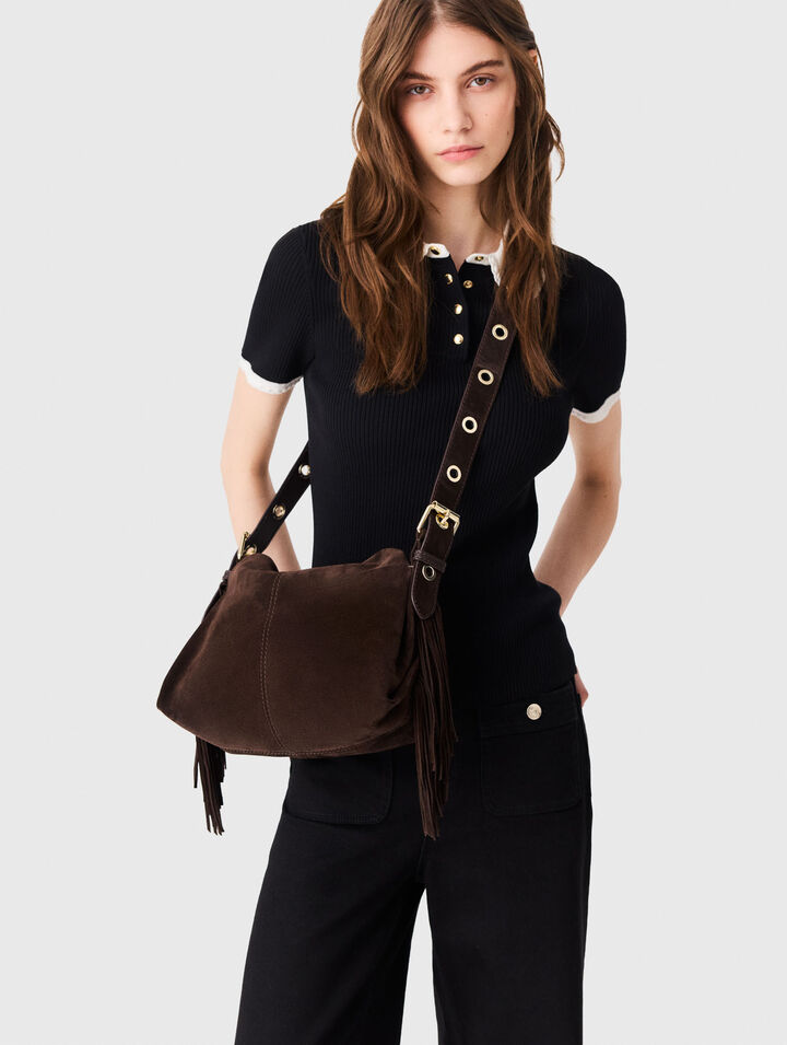 Suede Miss M bag