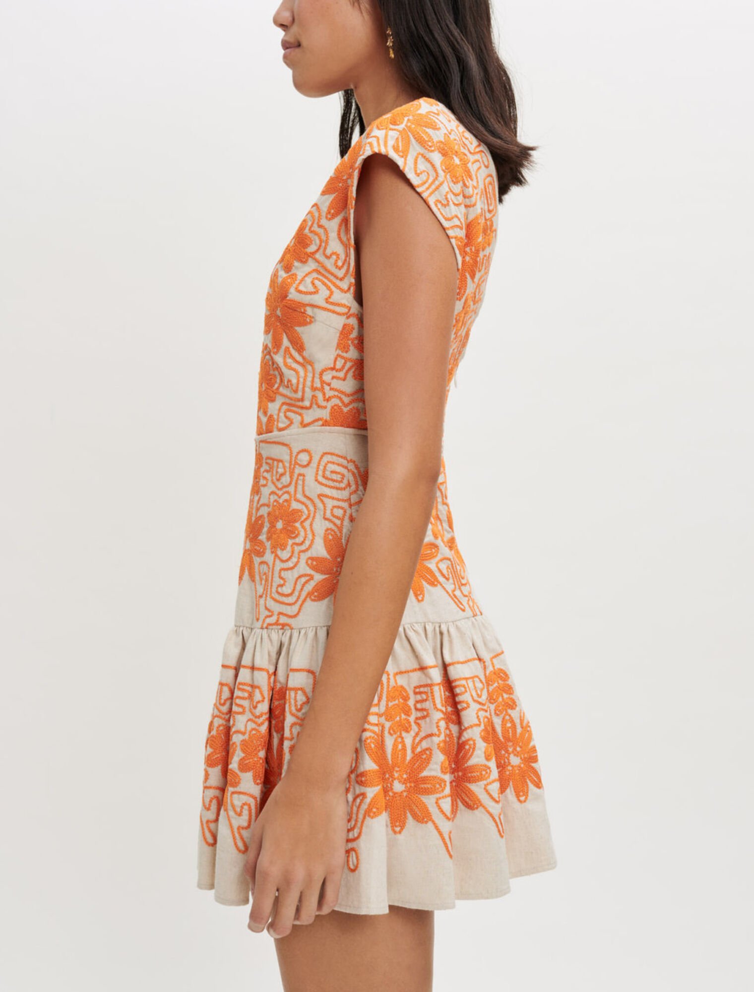 Fully embroidered dress