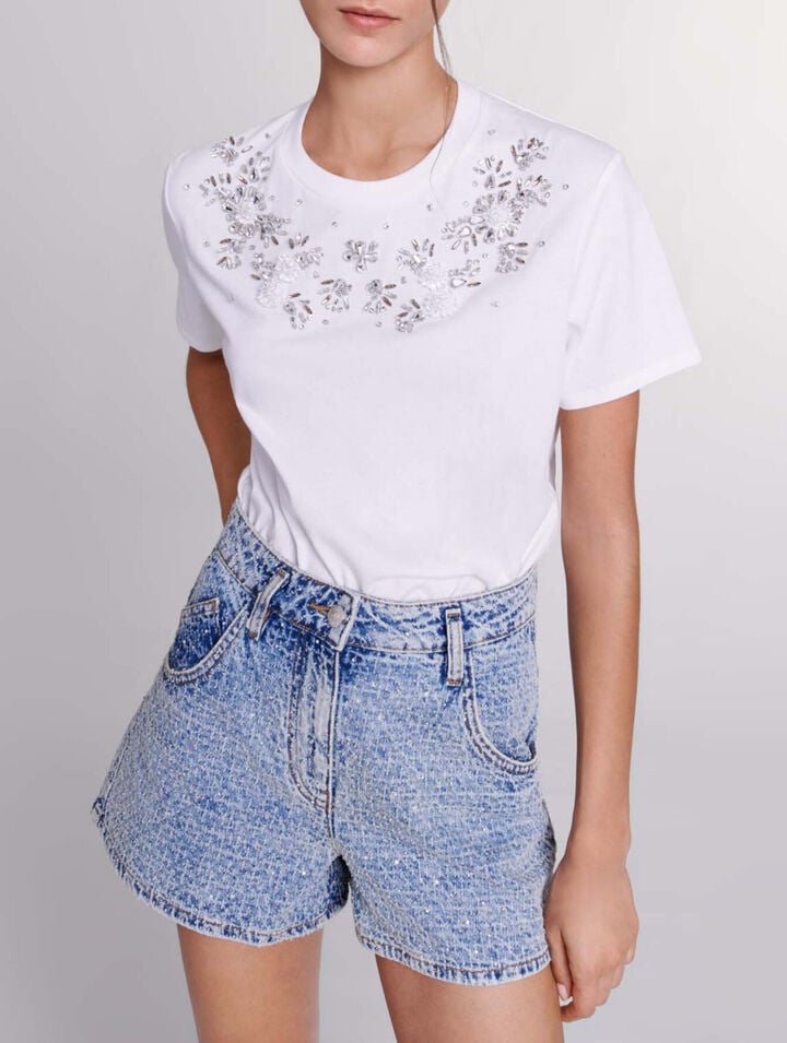 Rhinestone T-shirt