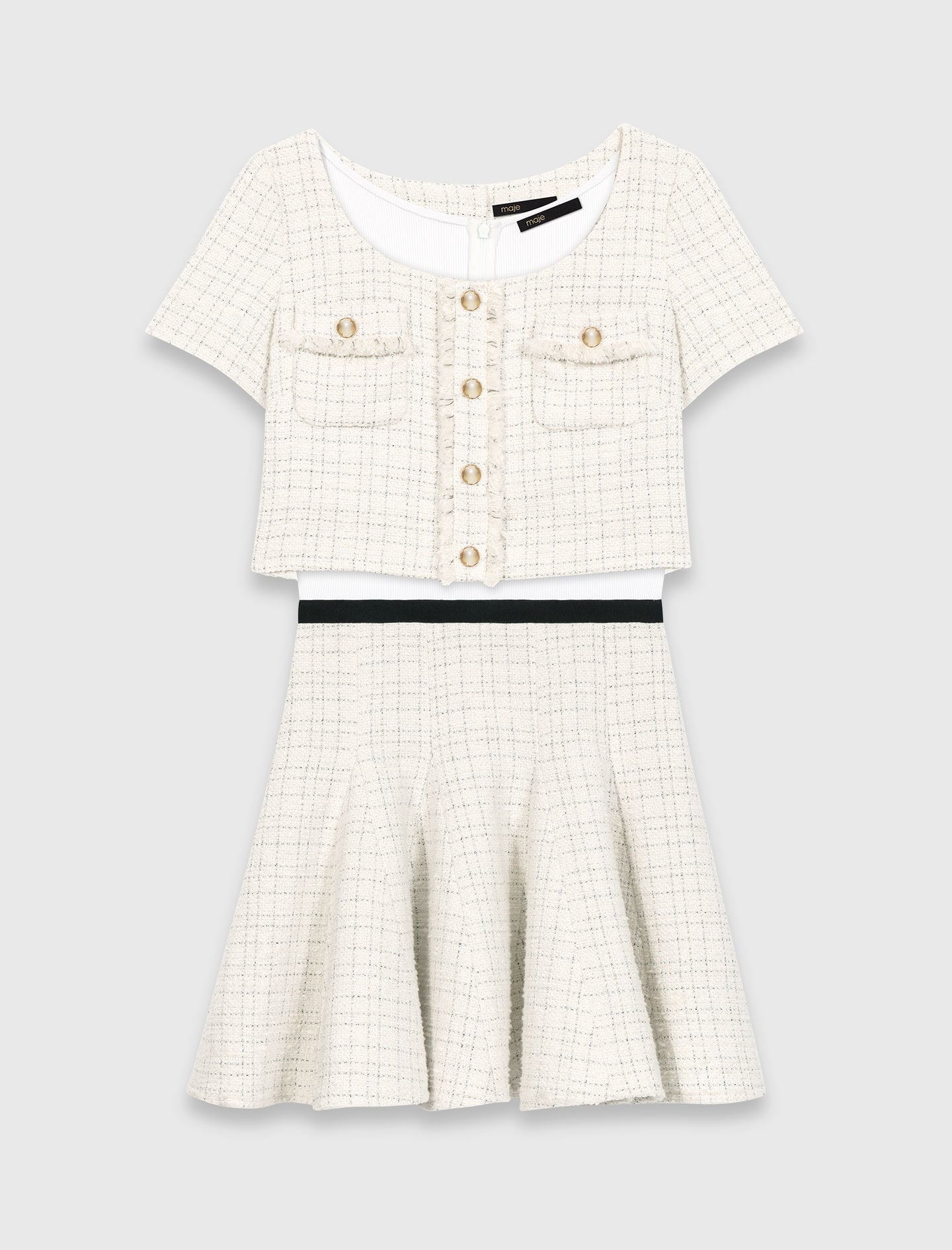 2-in-1 tweed dress 8
