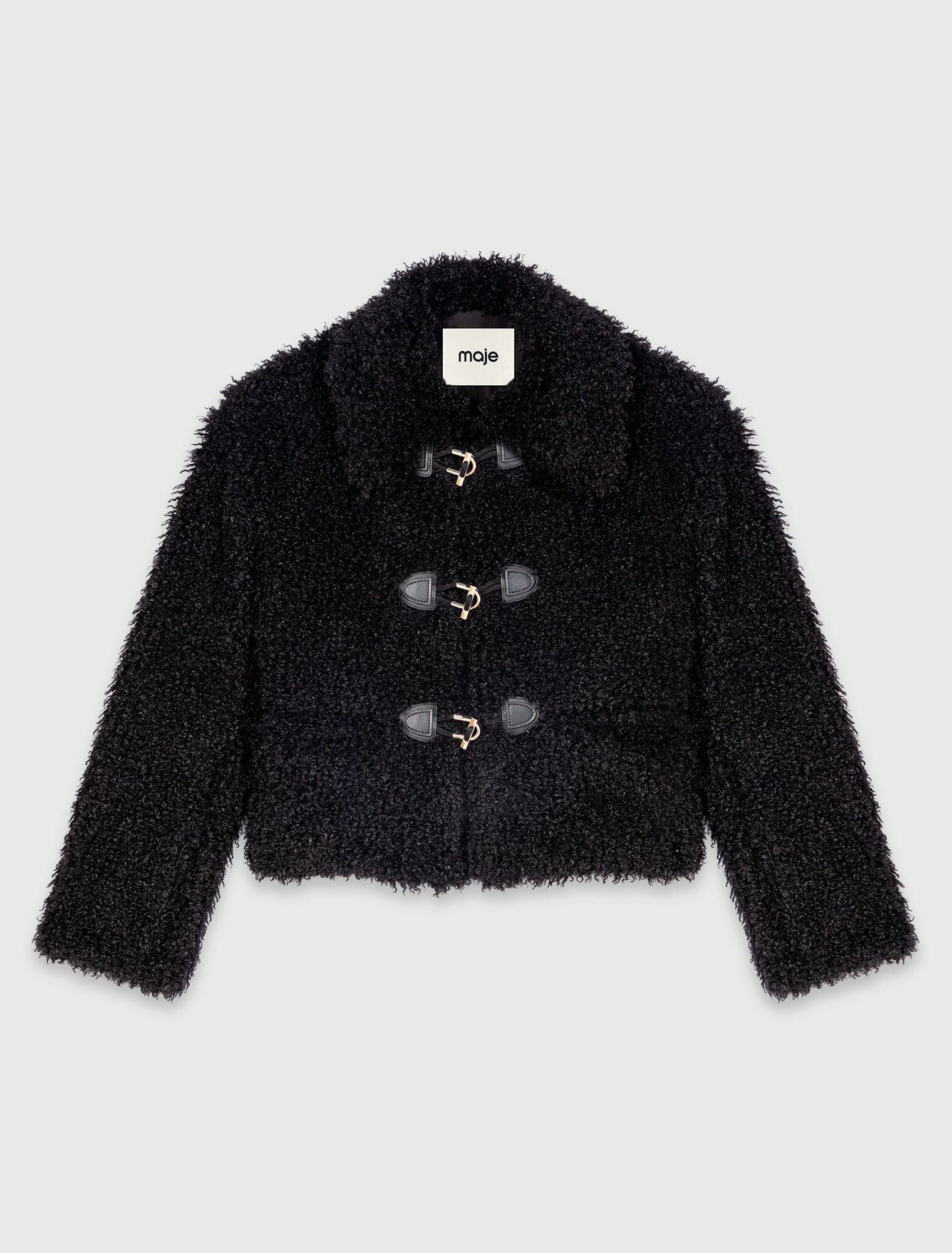 Curly faux fur jacket