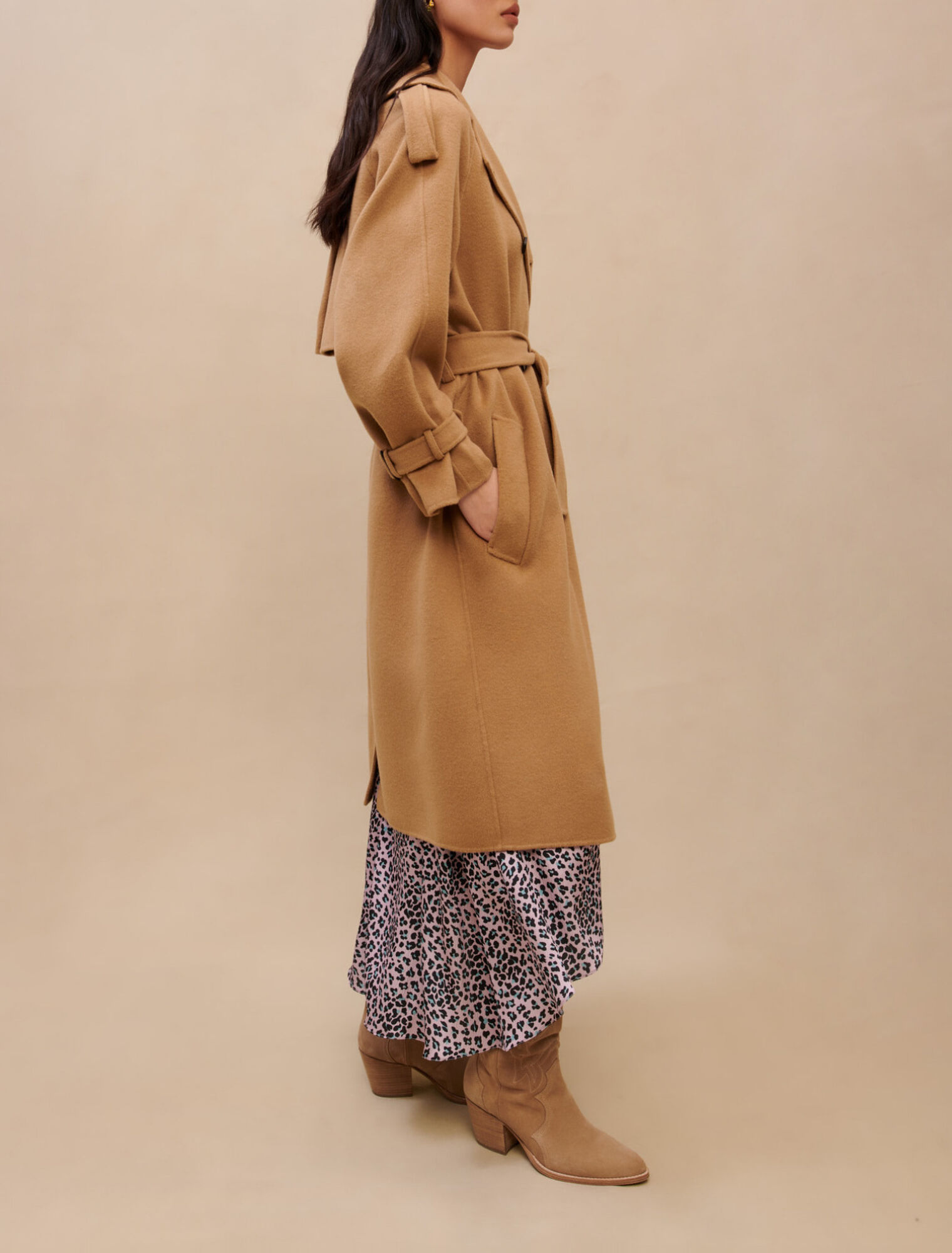 Camel wool coat