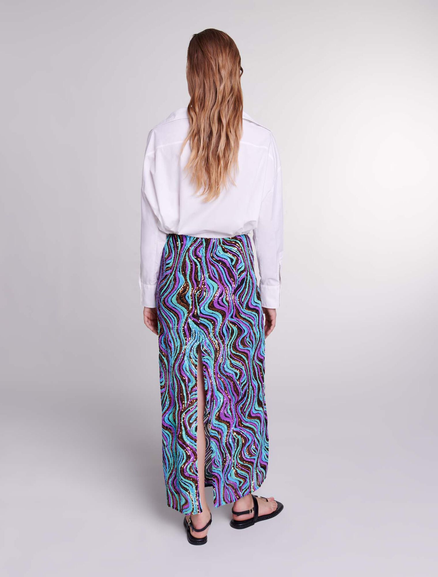 Cropped cotton shirt