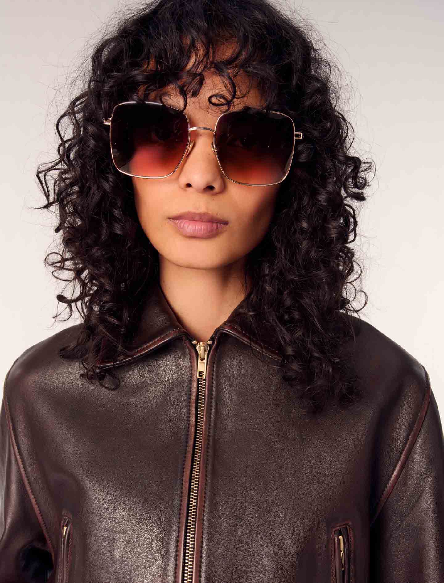 Vintage leather jacket - Leather jackets | Maje Vintage leather jacket - Leather jackets | Maje