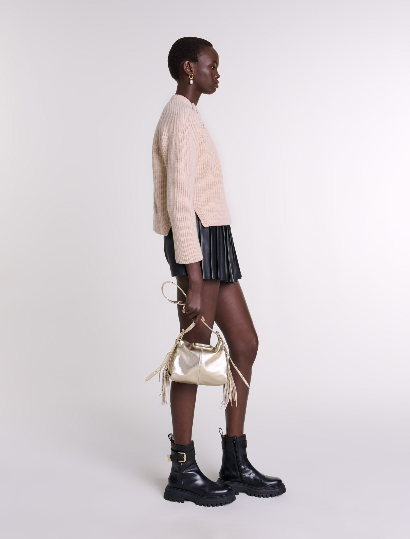 Leather skort - Shorts | Maje