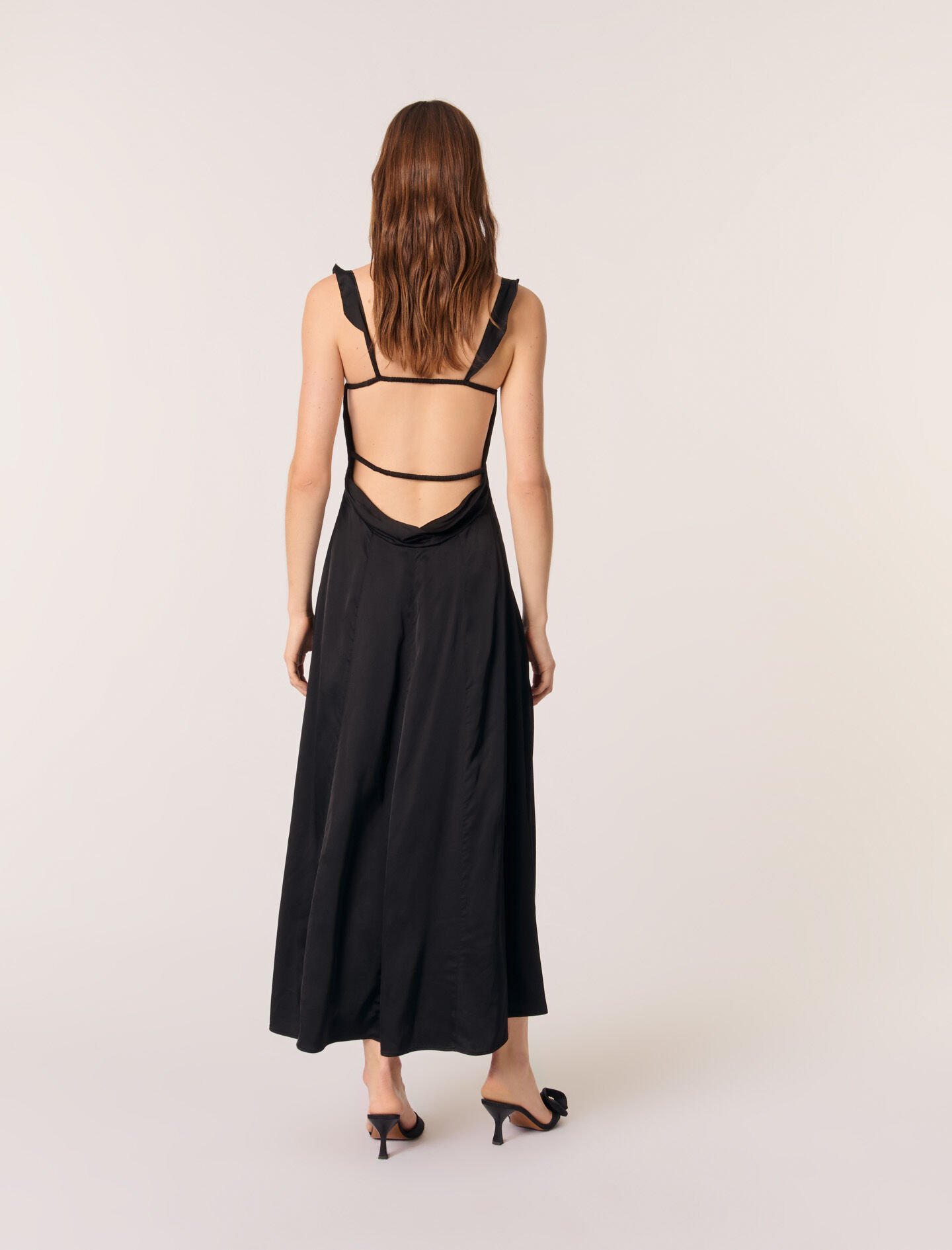Satin-look maxi dress - Maxi dresses | Maje
