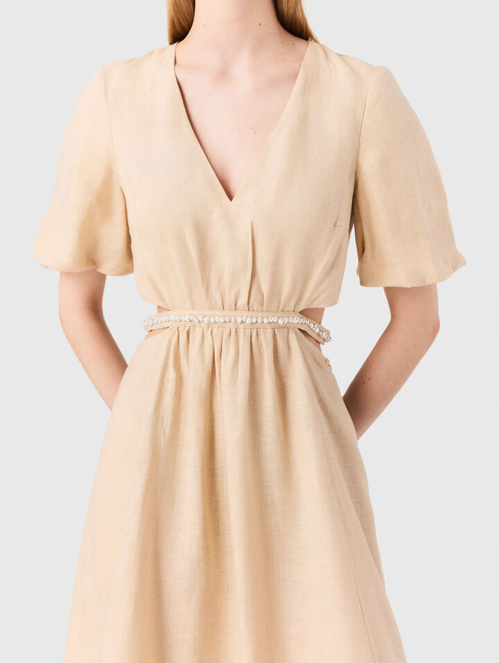Linen maxi dress