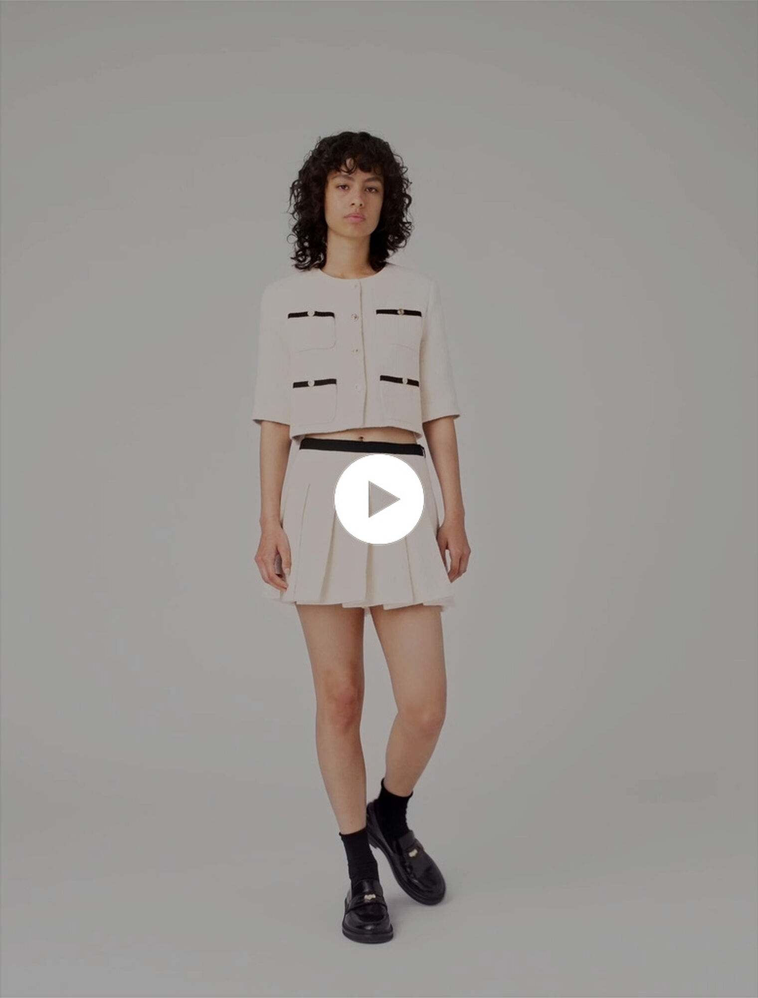 Tweed skort