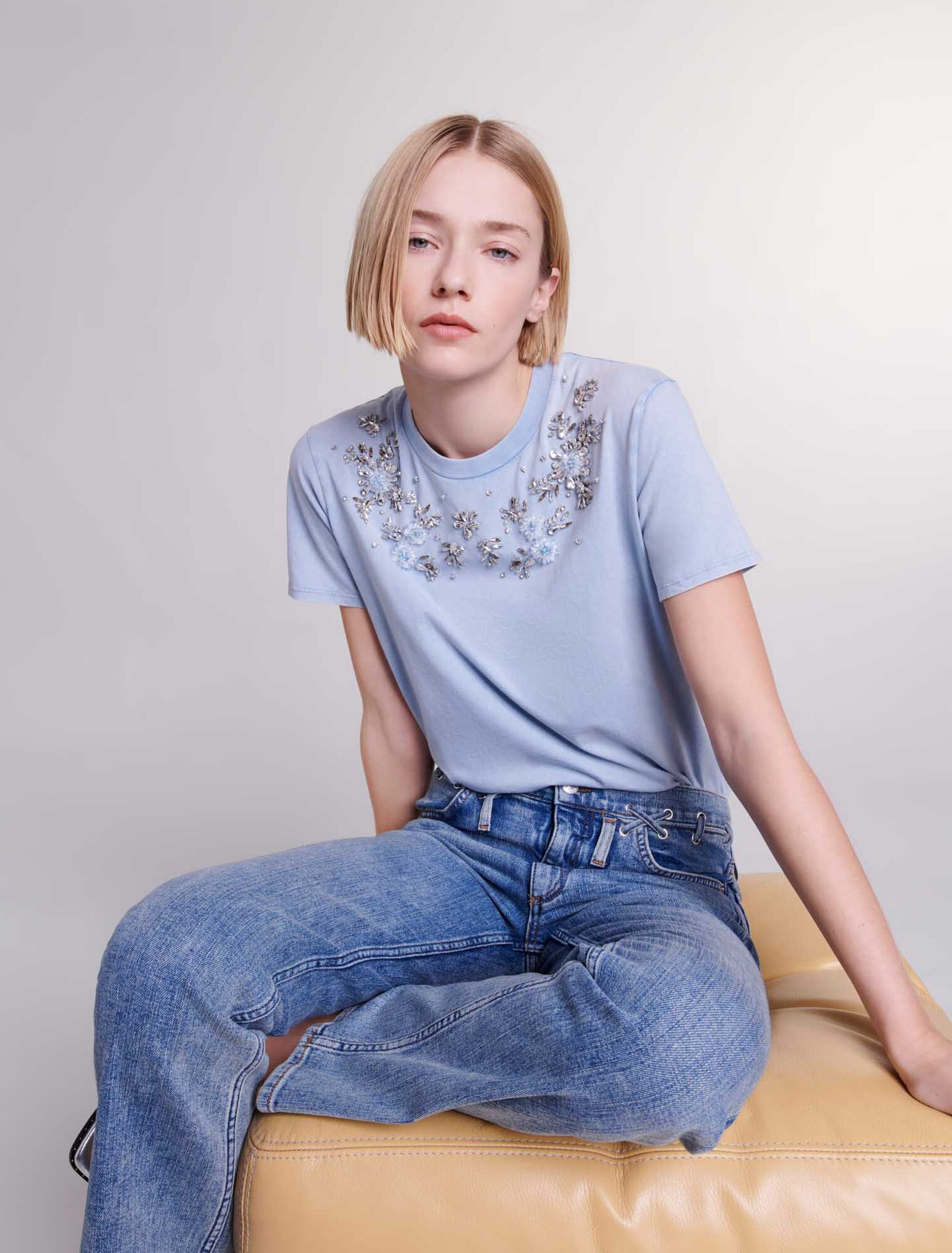 Rhinestone T-shirt