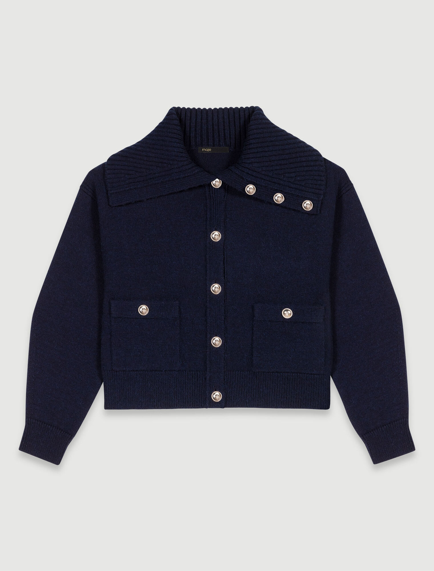 Wool-blend cardigan