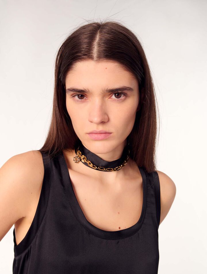 Silk tank top