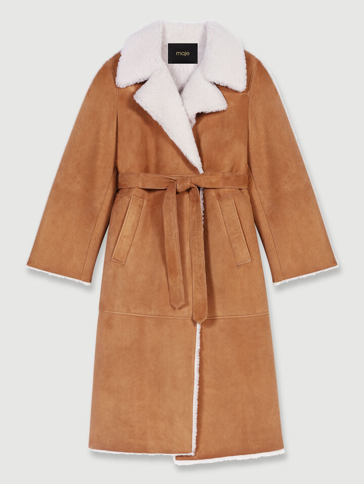 Long fleece coat