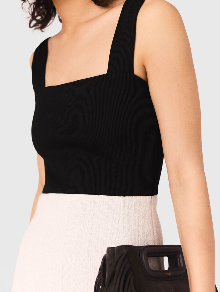 2-in-1 tweed dress