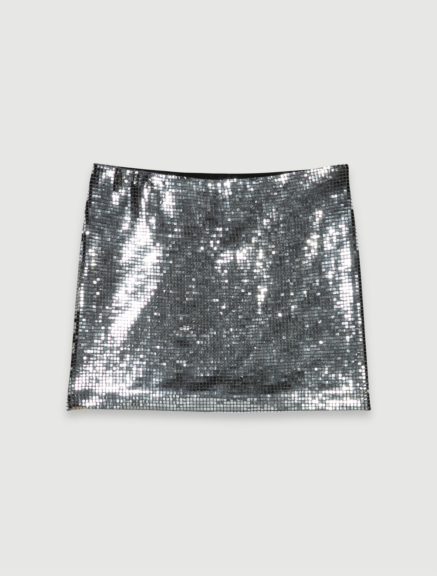 Short skirt with rhinestones