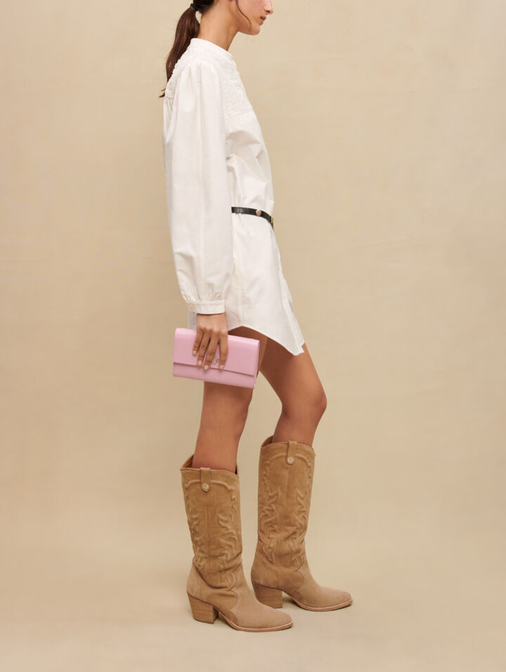 Short dress with voluminous sleeves