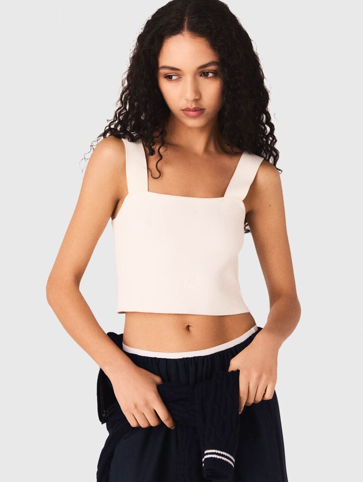 Knit crop top