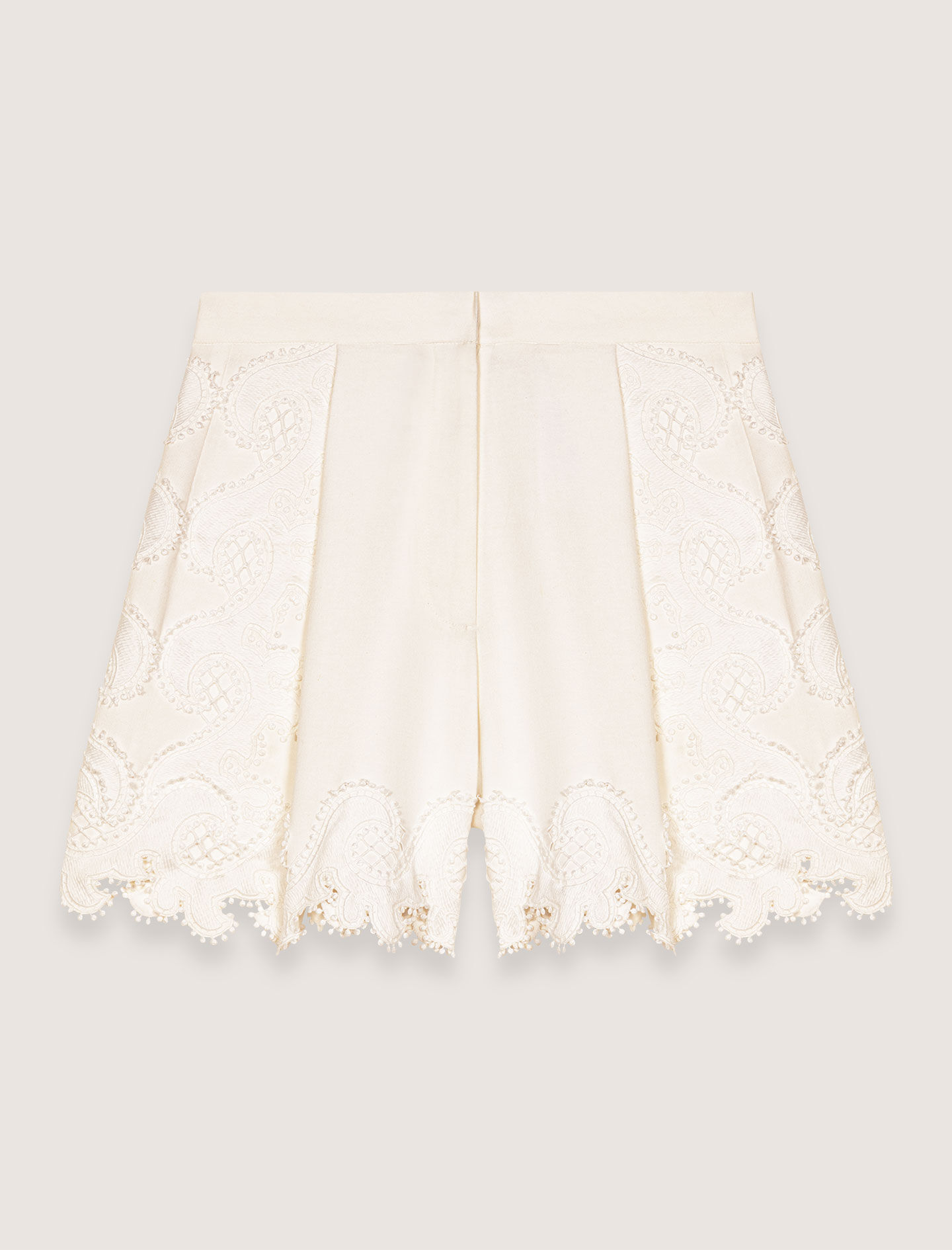 Embroidered shorts White for Women | Maje