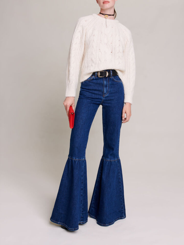 Cable knit jumper