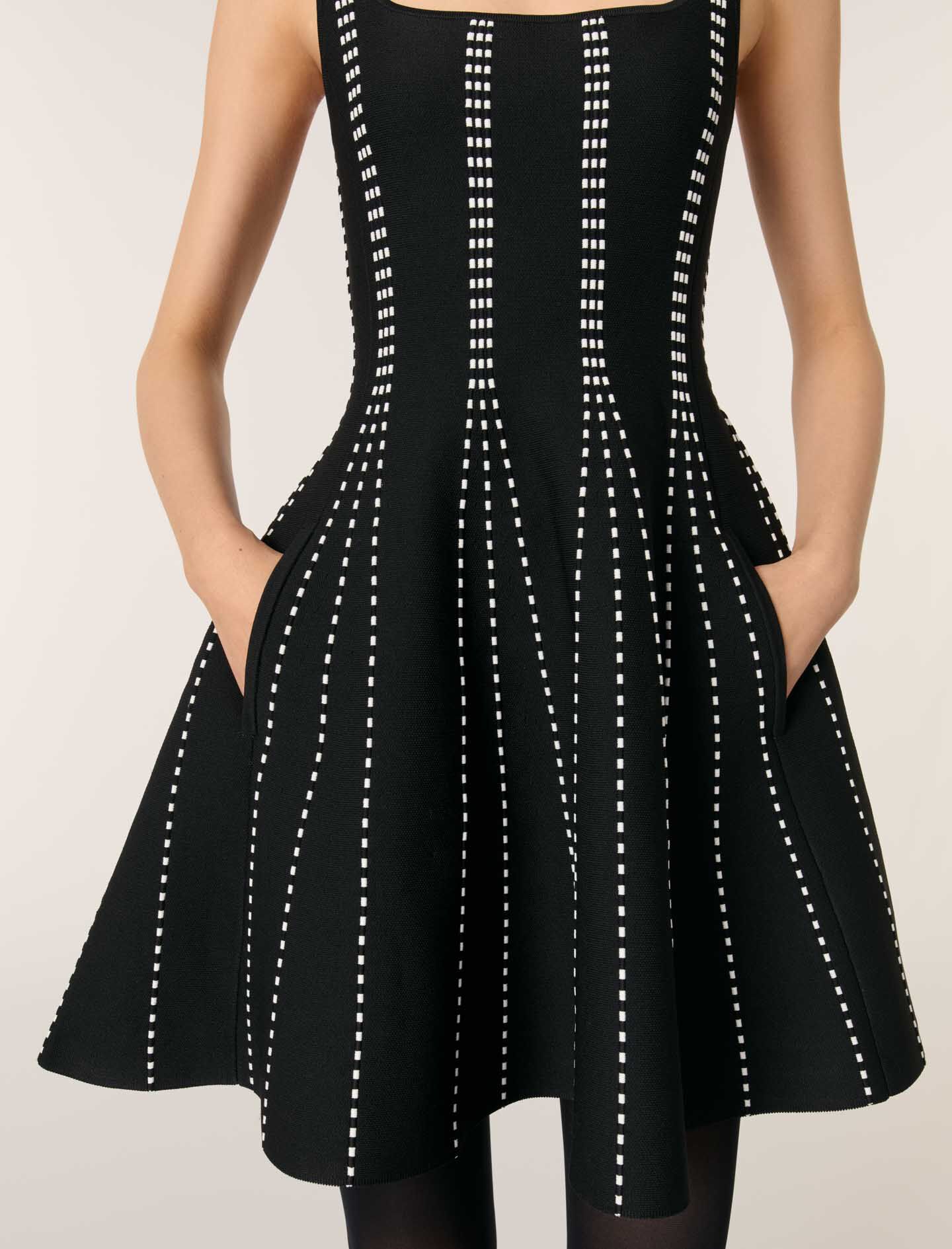 Short jacquard knit dress - Short dresses | Maje