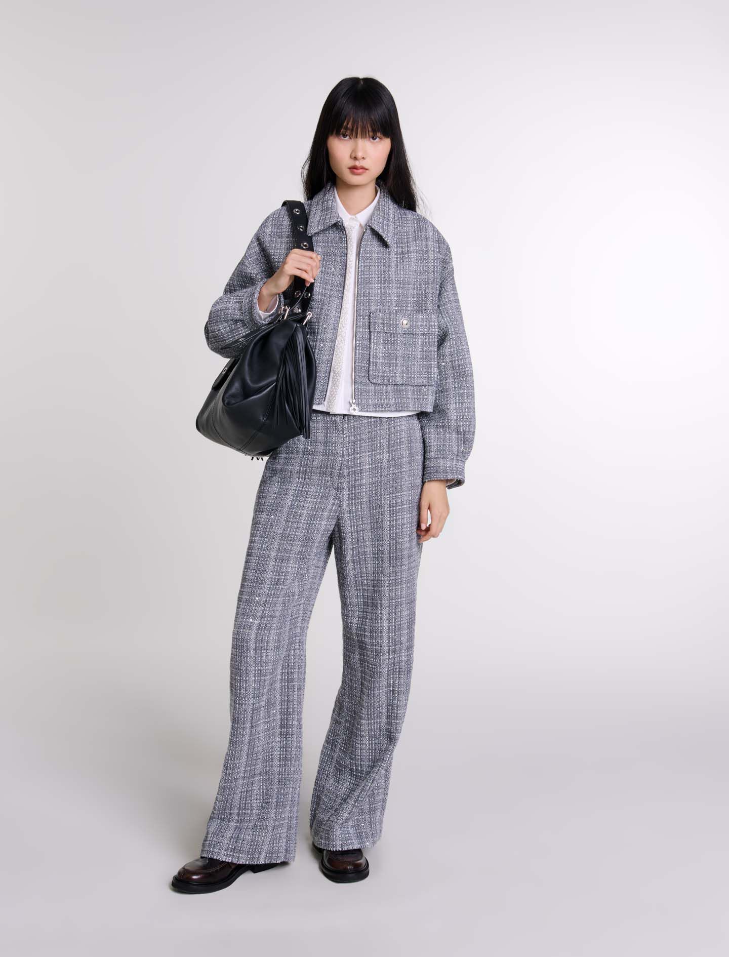 2024春の新作 trousers Tweed - Maje | Jeans & Trousers パンツ