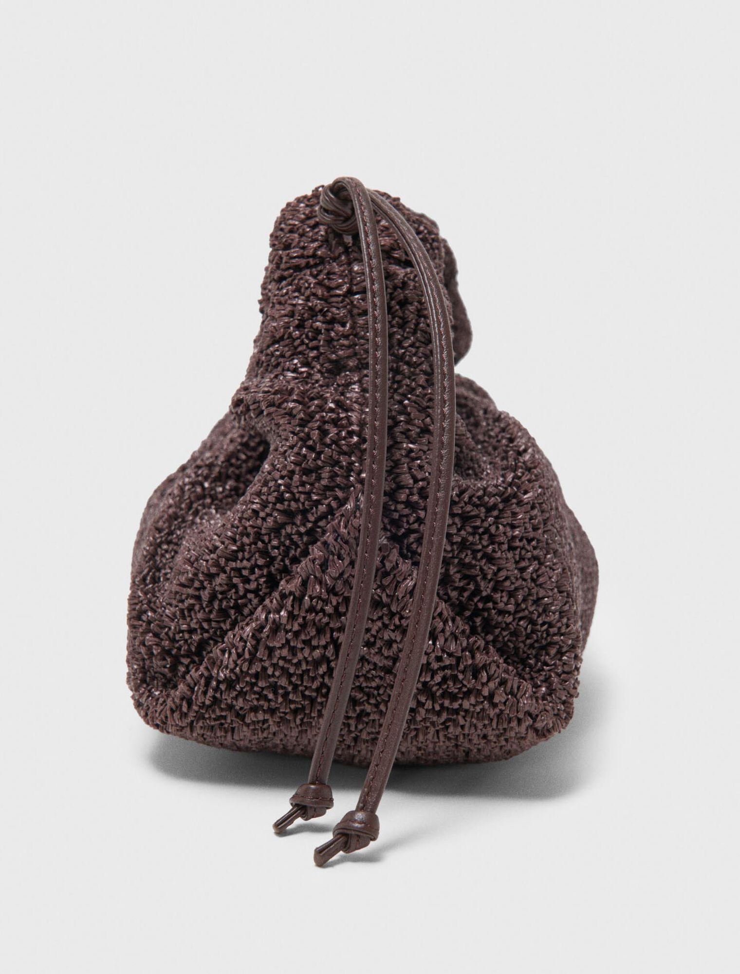 Mipli boucl&eacute; effect clutch bag