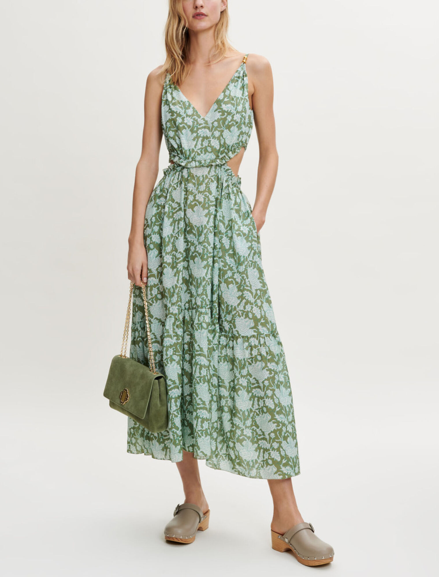 Printed cotton dress