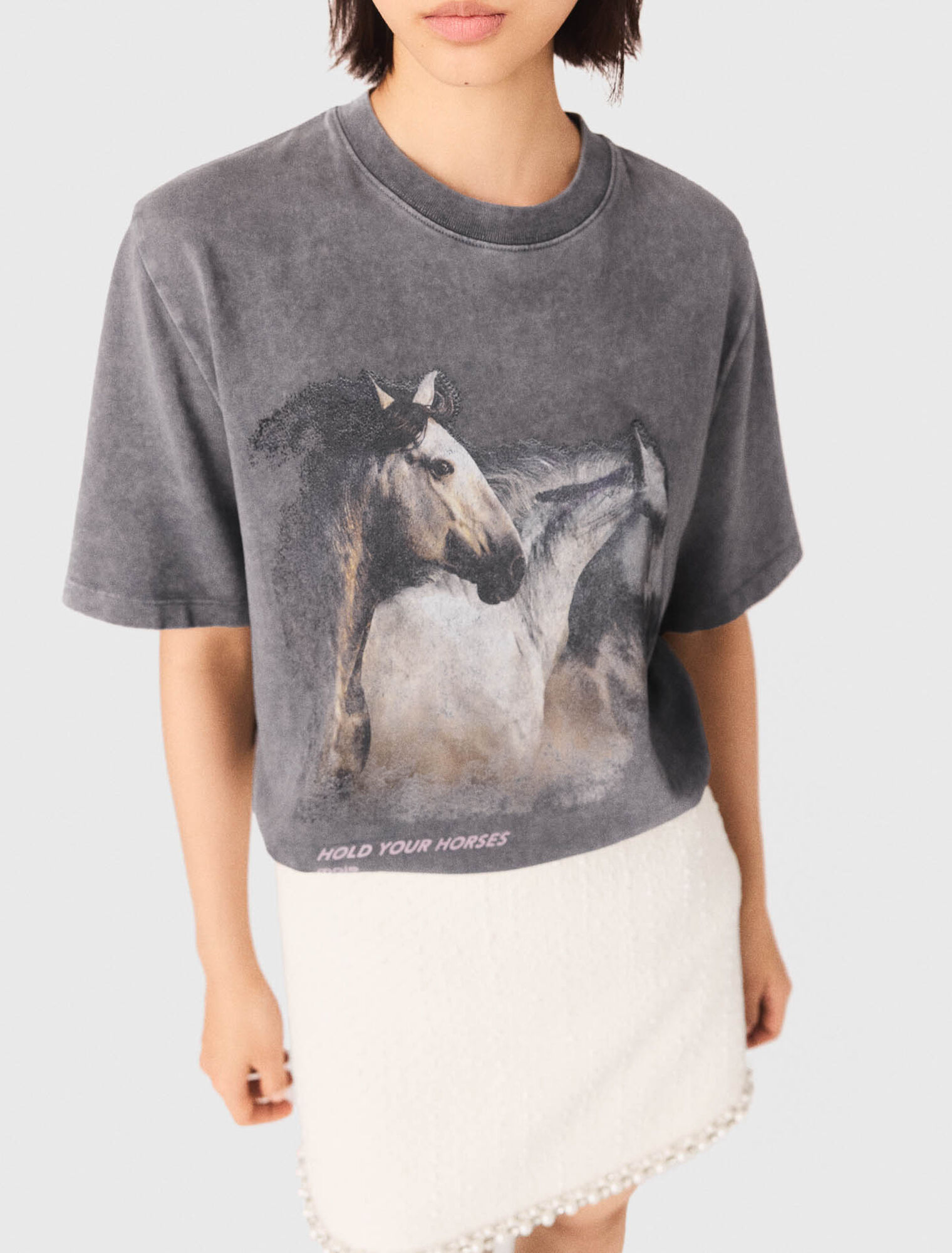 Horse print T-shirt