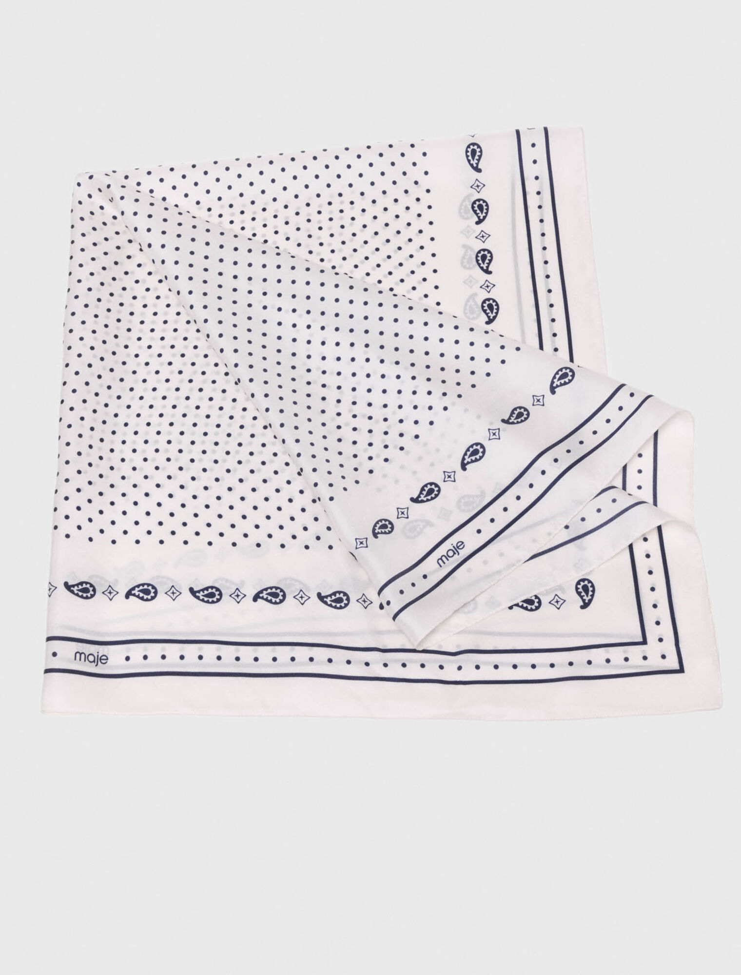 90x90 printed silk scarf