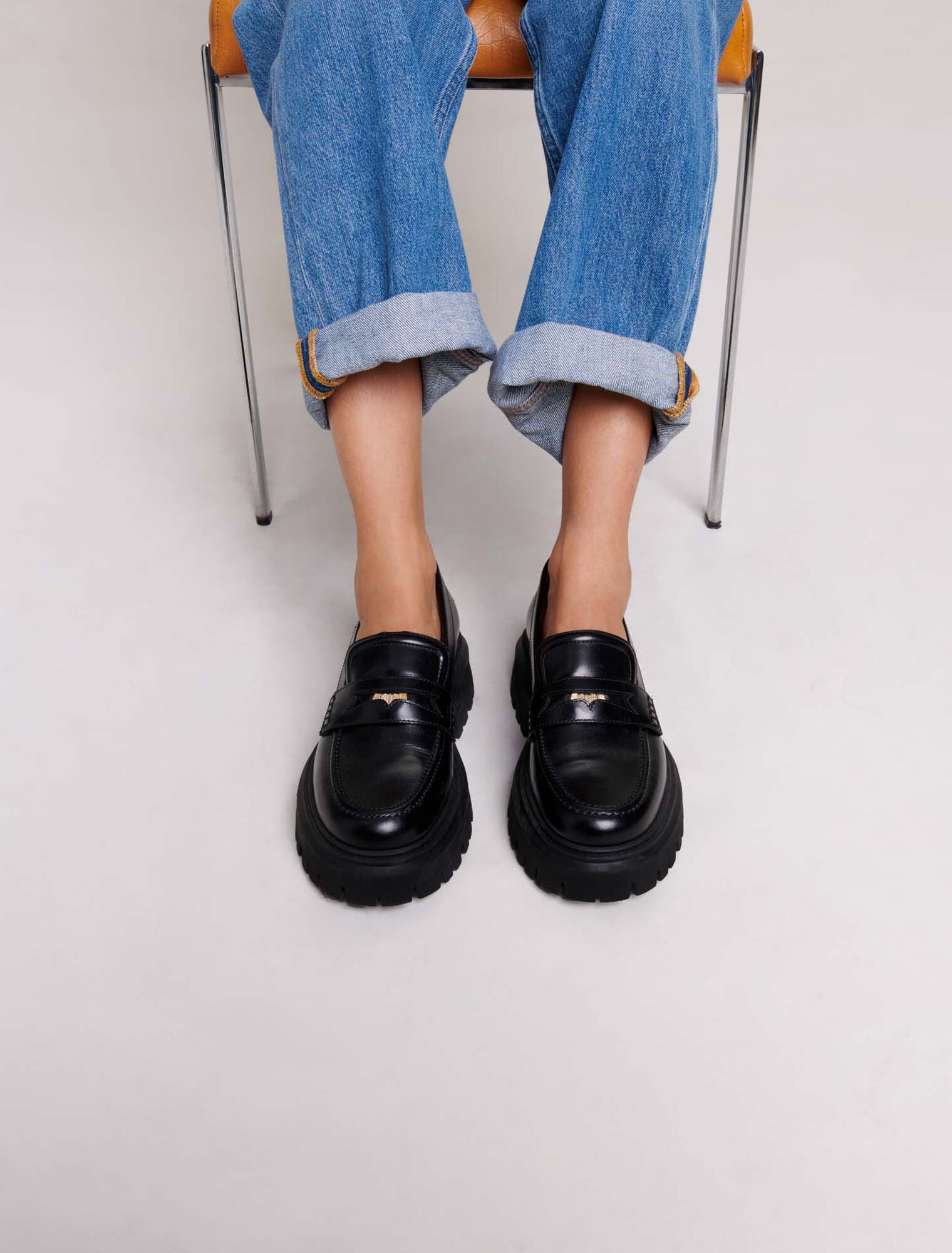 Leather loafer