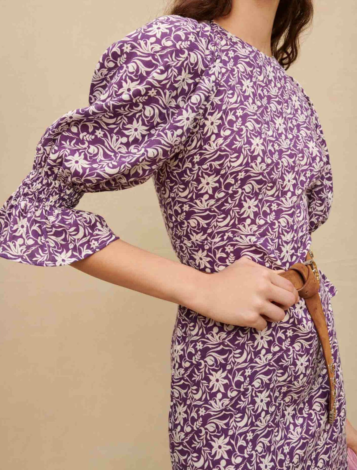 Floral print short dress