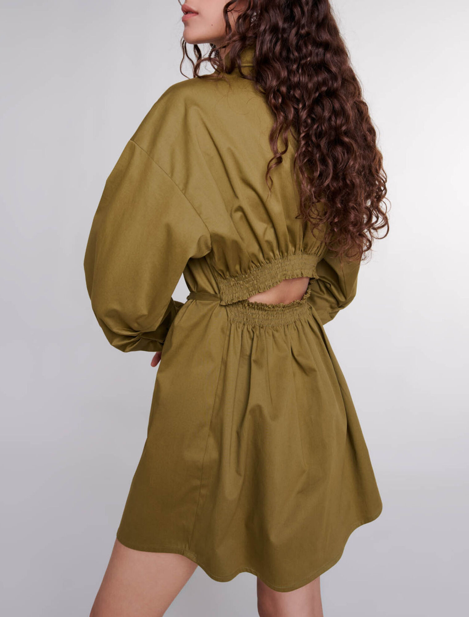 Cutaway wrap dress