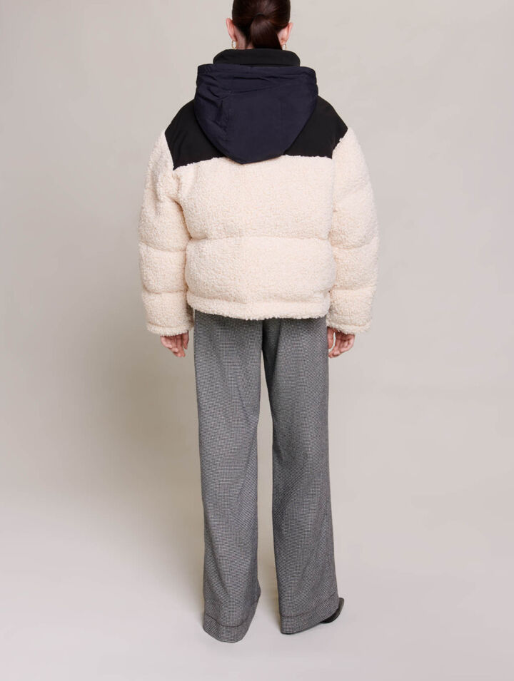 Bicolour padded jacket