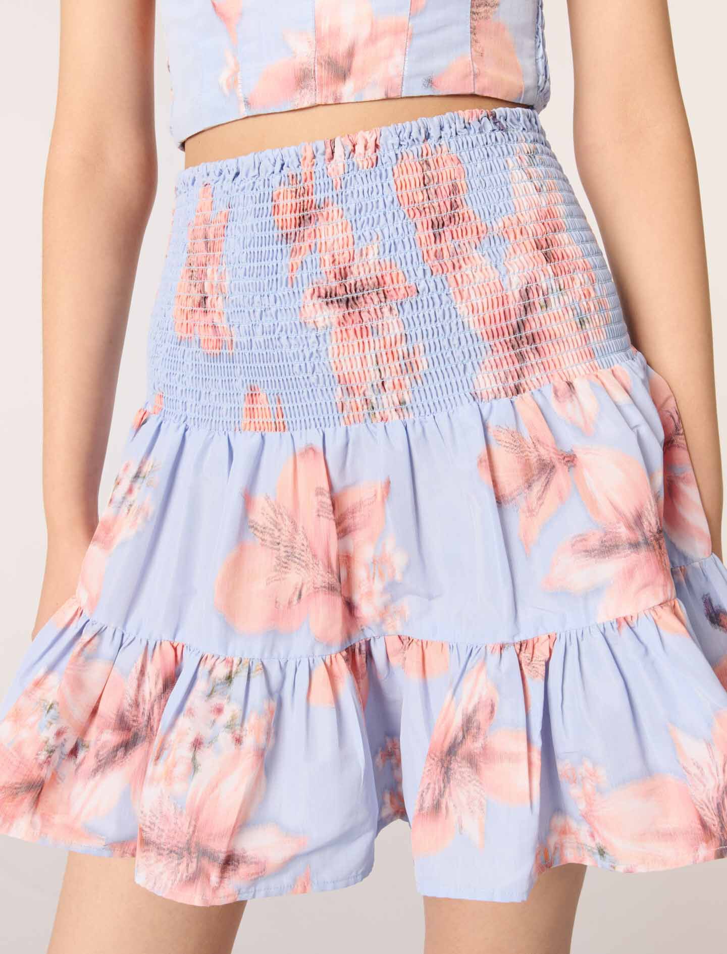 【 Bluelea Jacquard skirt （34サイズピンク） 】 最終価格】新品・Bluelea Jacquard skirt PINK 34