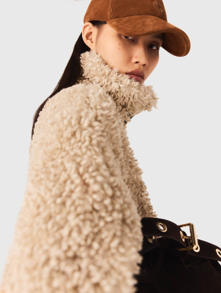 Cropped bouclé jacket